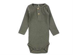 Name It dusty olive melange rib body